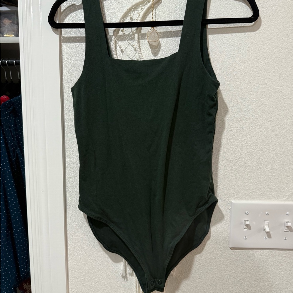 Old Navy Dark Green Sleeveless Bodysuit